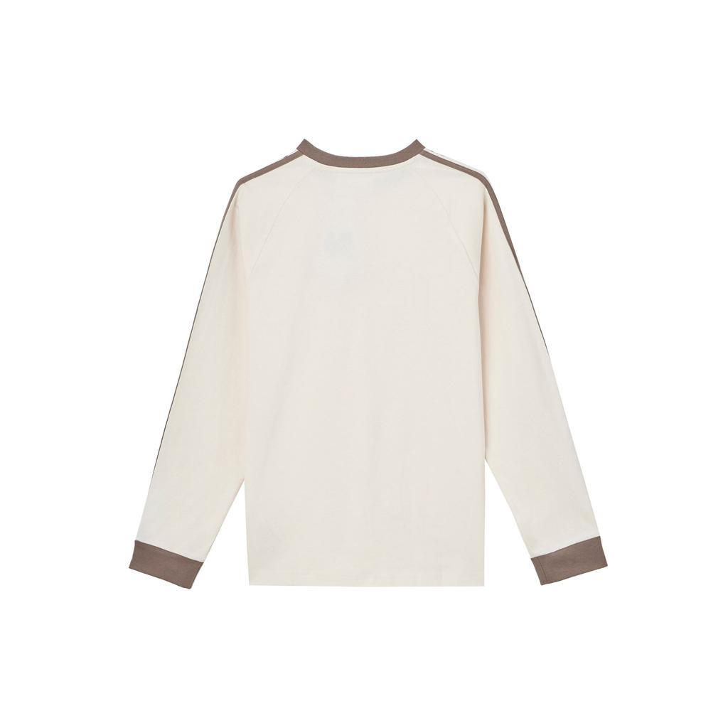 adidas Adicolor Comfortable Soft Casual Sports Breathable Long Sleeve T-Shirt Men Tops Beige JN7022