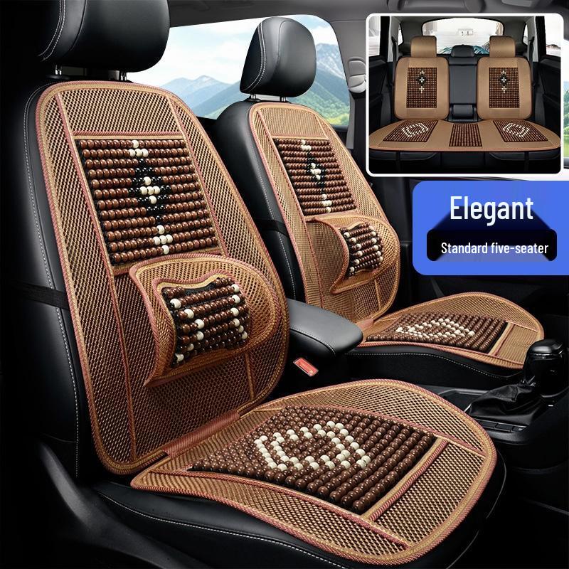 HANDUNYOU Breathable Wooden Bead Car Seat Cushion