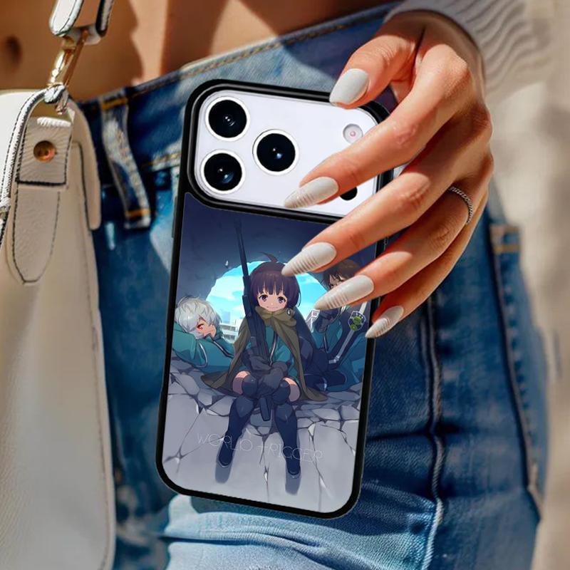 World Trigger Phone Case For iPhone 17 Air 14 15 13 12 Max Cover For Apple 16e 11 Pro Max Plus Coque