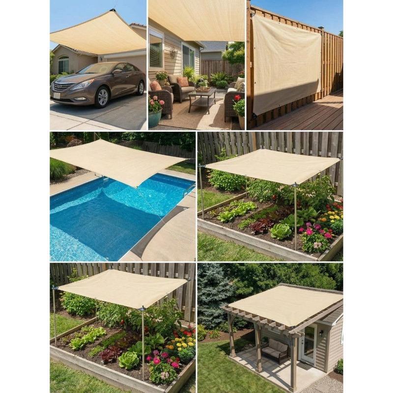 UV Resistant Sunshade Net Garden Plant Shading Nets Balcony Privacy Fence Screen Courtyard Parking Spaces Swimming Pools Multi-functional Net Shed