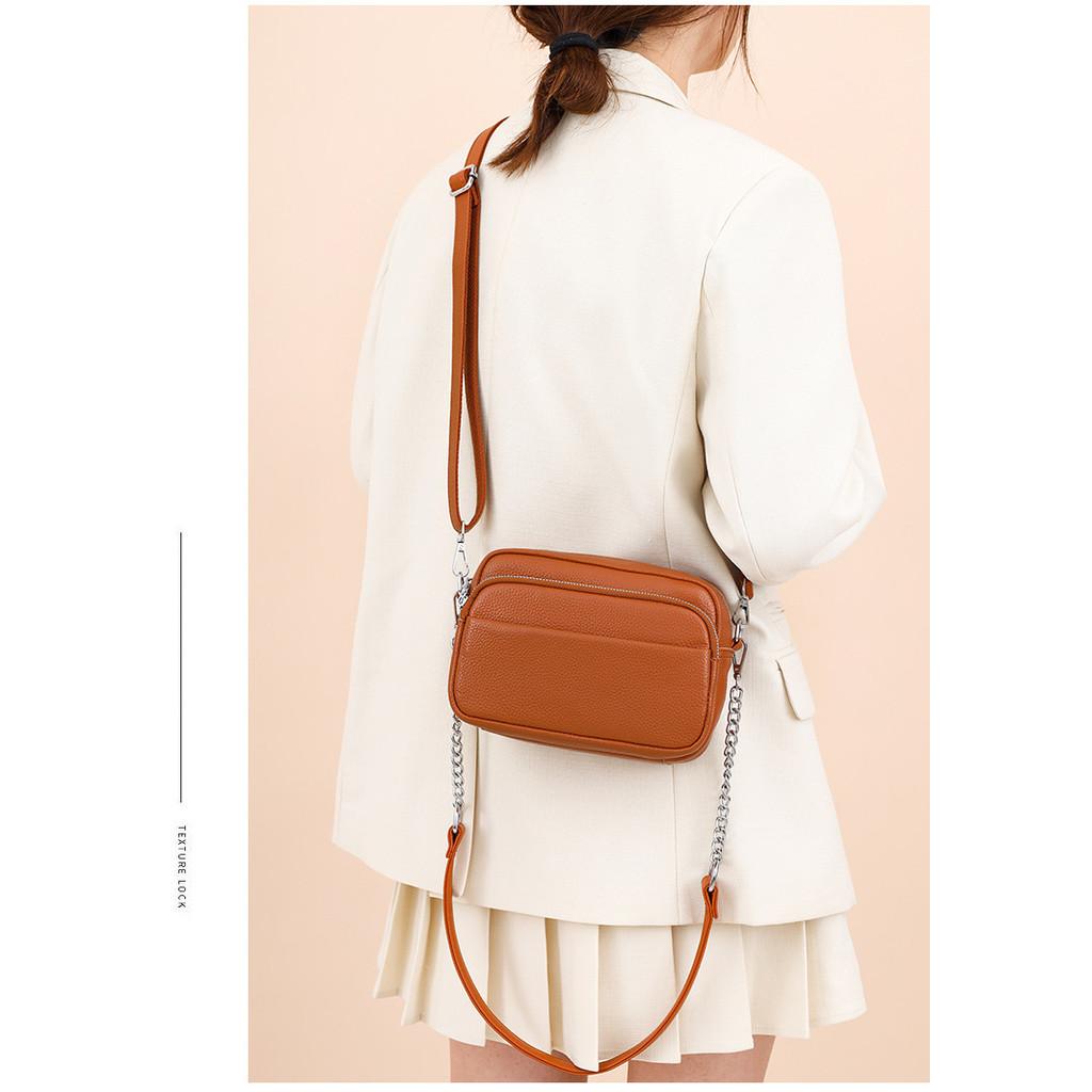 IELGY Ladies Fashion Cross-Body Small Square Bag Simple All-Match