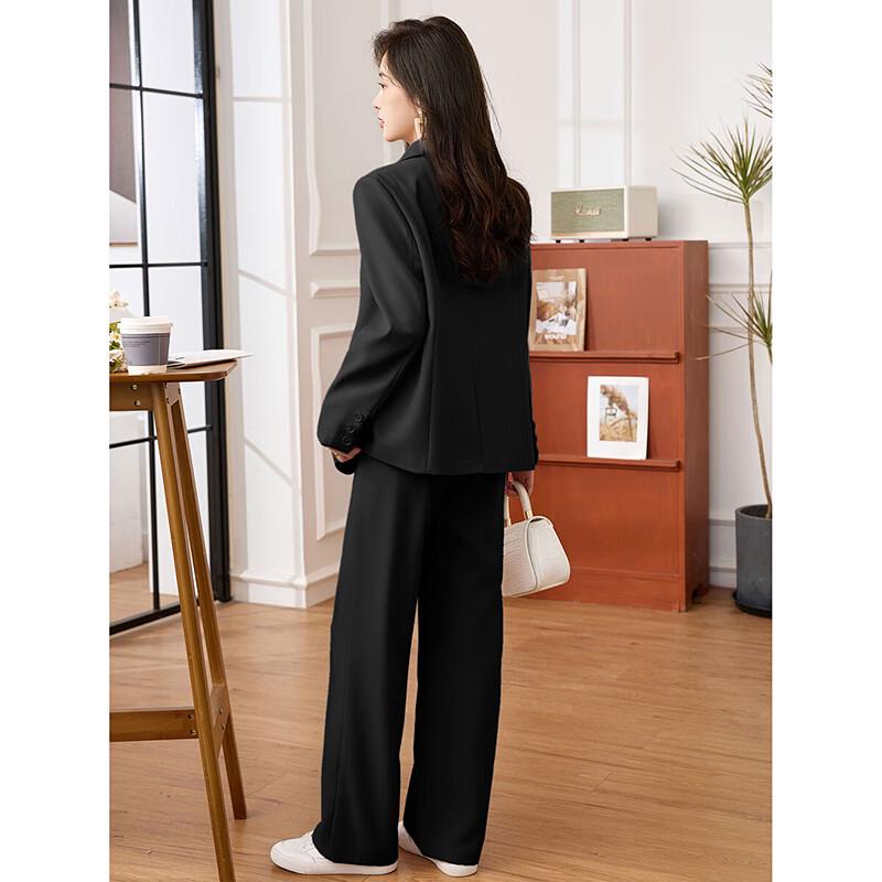Elegant Double-breasted Two-piece Suit Set