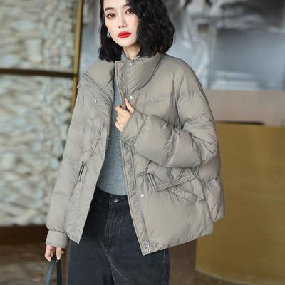 Jackets Cropped Duck Down Women Coat Short Padded Winter