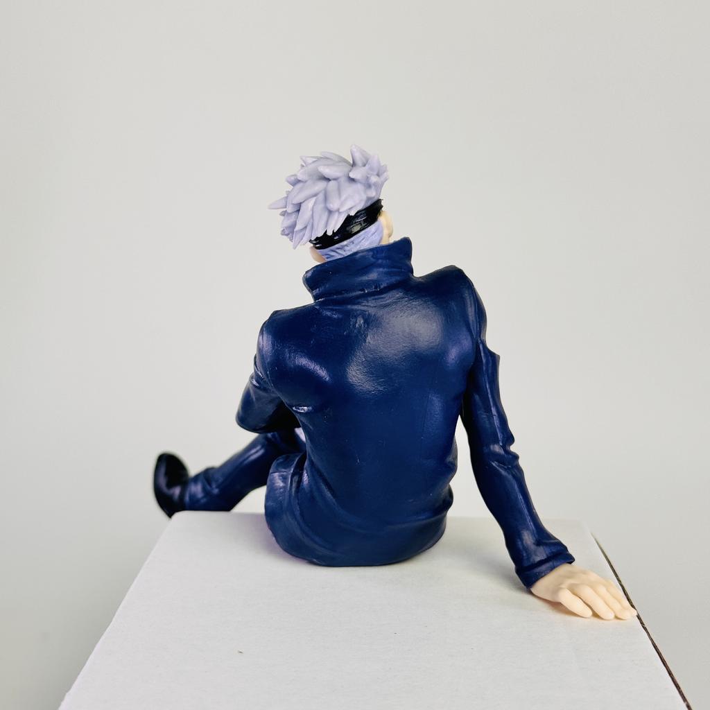 New Jujutsu Kaisen Anime Figure Sitting Satoru Gojo Figure Collection Model PVC Action Figures Anime Decoration Toys Gifts