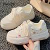 Cute Cartoon Designer Sneakers Women 2024 Summer Breathable Mesh Women's Vulcanized Shoes Casual Student Platform Shoes