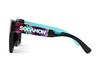 Sodamon Horn-Rimmed Sunglasses Fashion Black Sunglasses Mirror Sunglasses Ht602-C08(Fy-Bu)