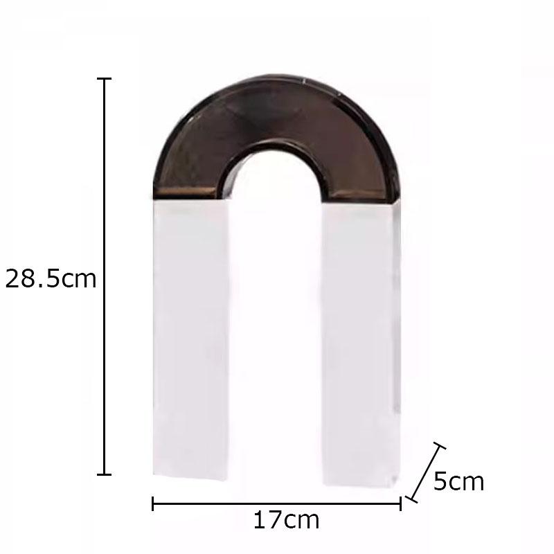 Creative Geometric Arch Shape Vase Desk Decoration Artificial Flower Decorative Flower Arrangement Vases Room Aesthetic Decor