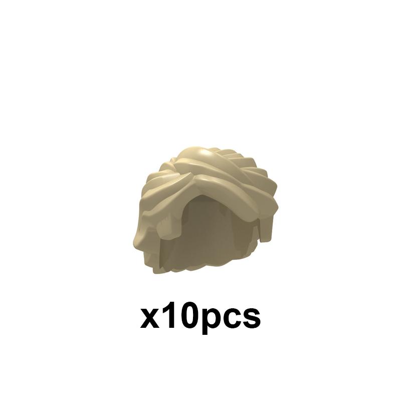 MOC City Small Particles Building Blocks Boys Girls Figures Accessories Curly Hair Beard Set Mini Bricks Toys Gifts For Kids G01