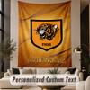 Custom Text Tapestry Hull FC Print Wall Tapestry Indoor Living Room Wall Decor