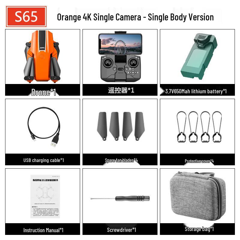 Mini S65 Dual Camera Indoor Drone with Stabilized Flight and Remote Control