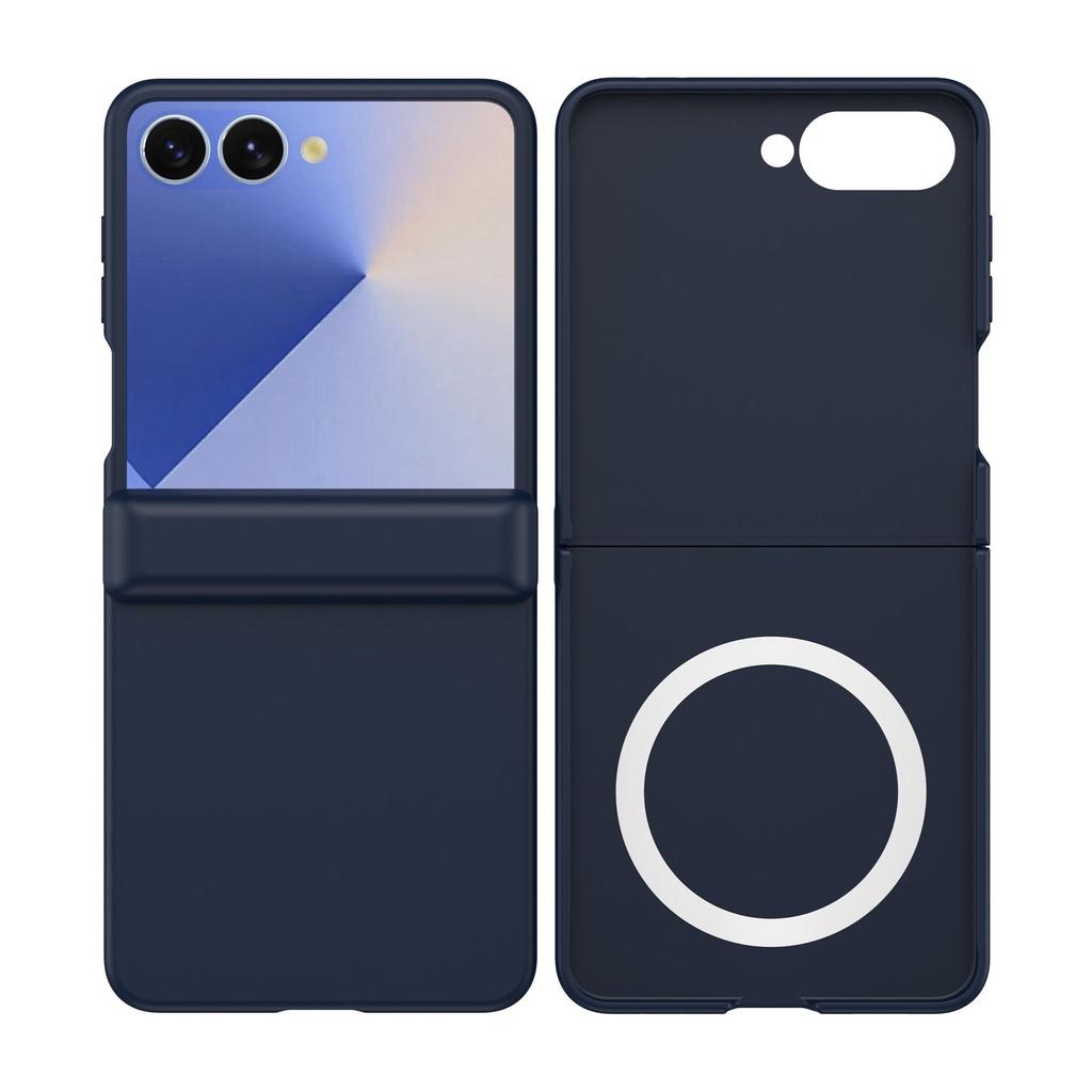 Coque de protection transparente Samsung Z Flip7 avec film de protection en verre trempé couvrant intégralement