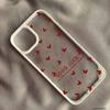 Modische Pinke Kleine Liebesherz Handyhülle Für iPhone 17 Pro 15 16 14 13 12 11 XR XS Max 7 8Plus Niedliche Glücksbringer Klare Harte Abdeckung