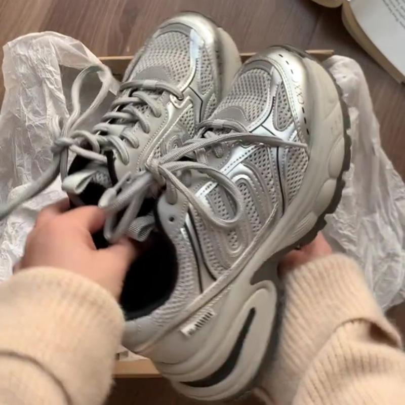 Daddy shoes women's Forrest Gump shoes platform sneakers retro 2025 spring new ins trendy casual versatile explosion