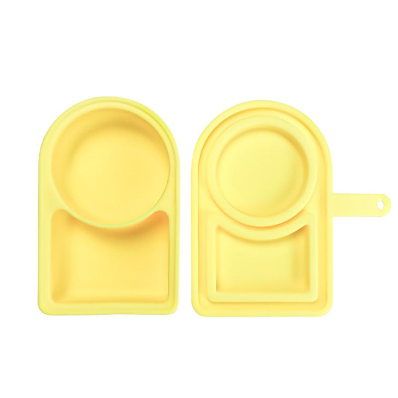 1Pieces Silicone Condiment Box For Sauce Container With Lid Portable Small Lunch Box Accessories Dip Container Outdoor Tableware