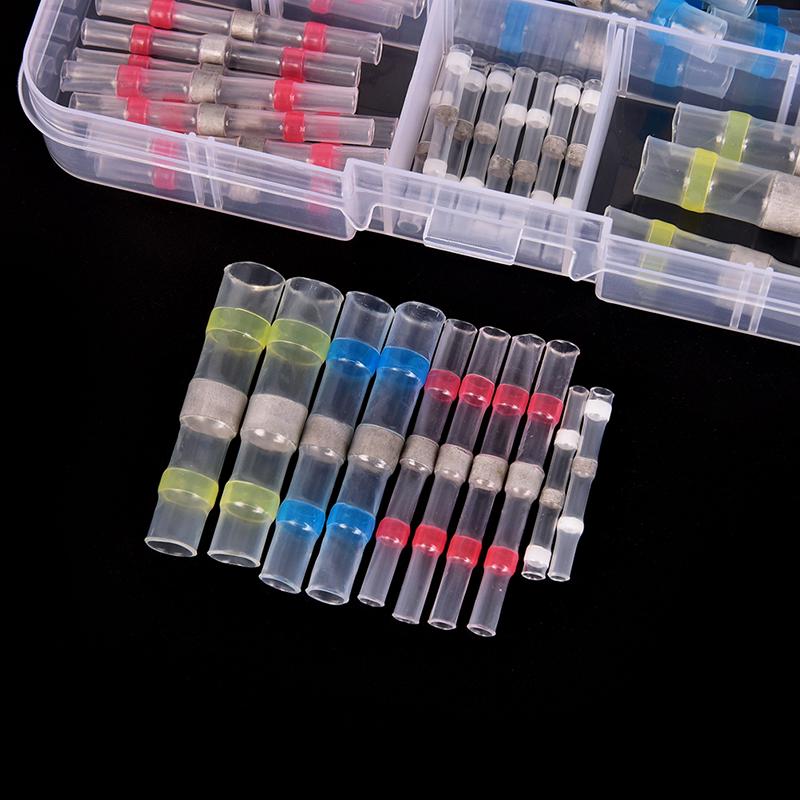 50ks Vodotěsný pájecí návlek s tepelně smrštitelným drátěným konektorem