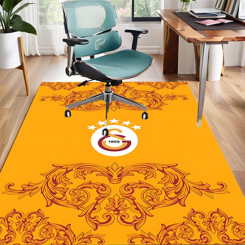 1pc Football Team Design Area Rug - Non-Slip, Soft & Cozy Floor Mat for Living Room, Bedroom, Office - Indoor/Outdoor Decorative Carpet