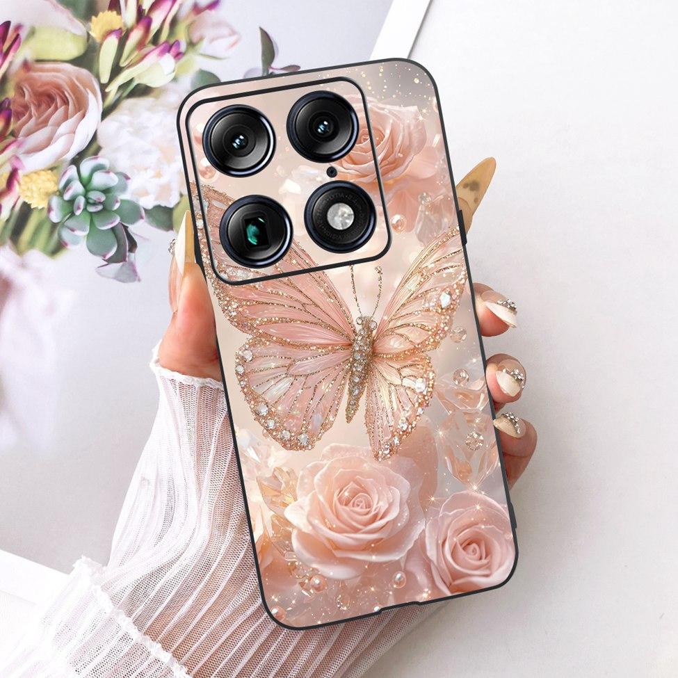 For Moto X70 Air Pro Case Cover Fashion Butterfly Cute Cat Cool Painted Soft Phone Casing For Motorola Moto X70 Air Pro