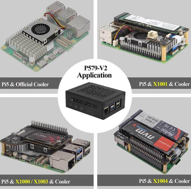 Rozšiřující deska X1015 Raspberry Pi 5 PCIe na M.2 NVMe SSD