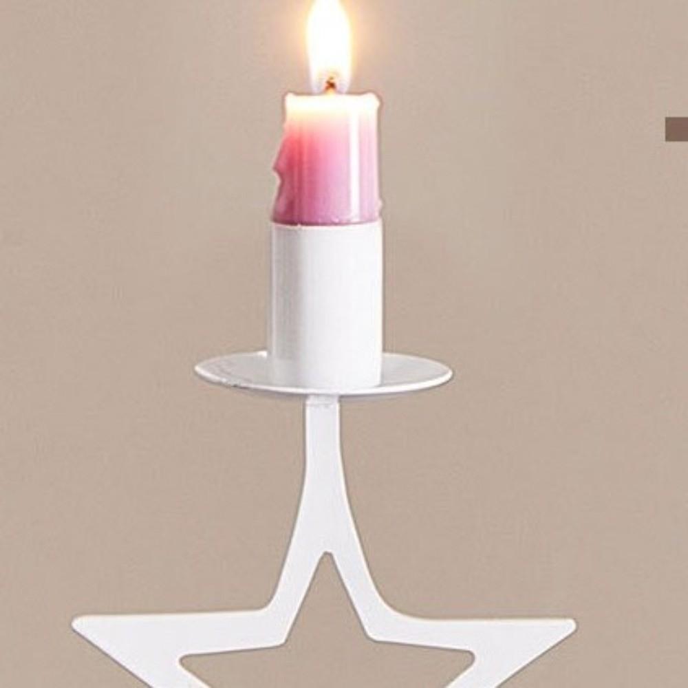 Romantic Stars Candle Holder Vintage Hollow Candle Holders Candlestick Ornament Candlelight Dinner