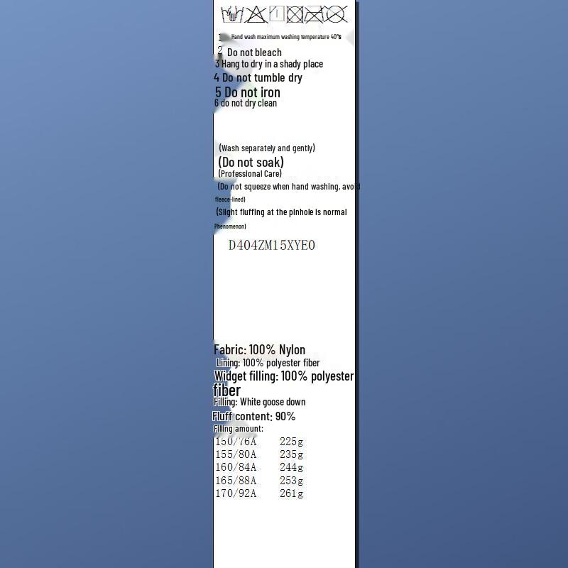 Sancai 2025 Winter Hooded Waterproof Mid-length Goose Down Jacket