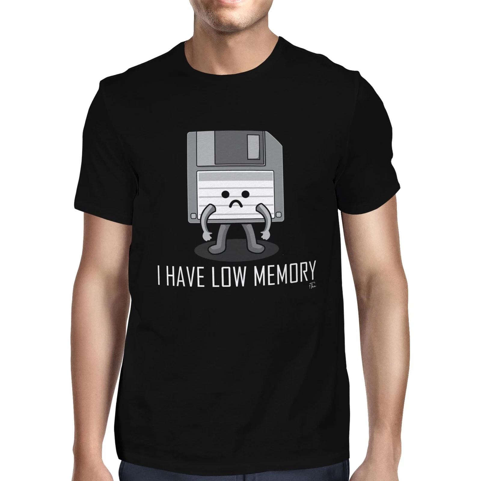 1Tee Mens I Have Low Memory Floppy Disk T-Shirt S