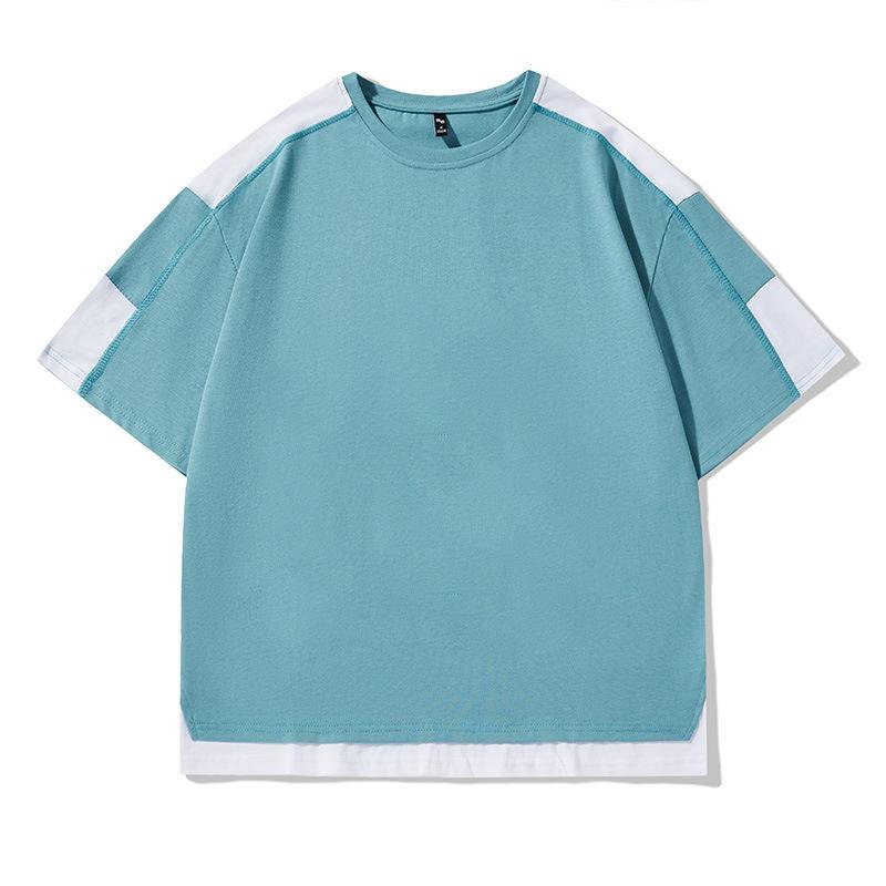 

Летняя футболка с короткими рукавами, свободная футболка для пары, повседневная футболка с круглым вырезом и коротким рукавом XXXXL