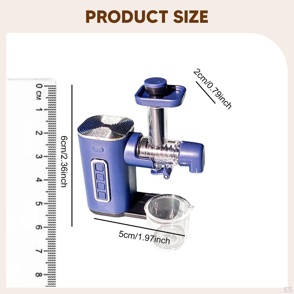 1/12 Entsafter Modell Puppenhaus Dekoration, Simulationsmöbel Kleine Küchengeräte Lebensszene für