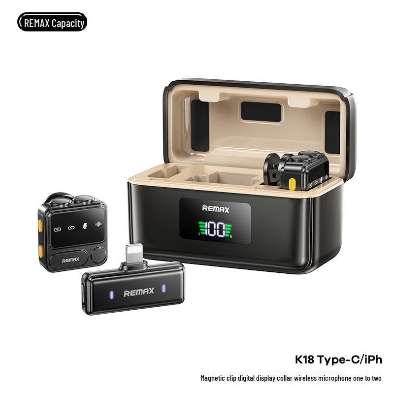 Remax Wireless Noise-Reduction Microphone for Outdoor Live Broadcasts and Interviews