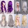 Cross Border Anime Cosplay Wavy Wig With Heat Resistant Fiber For Women