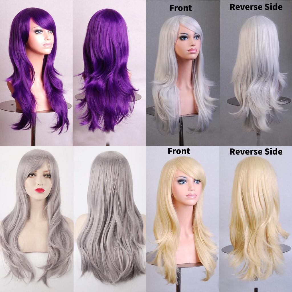 Cross Border Anime Cosplay Wavy Wig With Heat Resistant Fiber For Women
