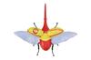 Free Research Series New Japan Pro Wrestling Edition Hercules Beetle Lion Mark Specification Plastic Model No.263