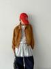 The Green Lab Faux Velvet Suede Blouson Jacket [Dark Beige]