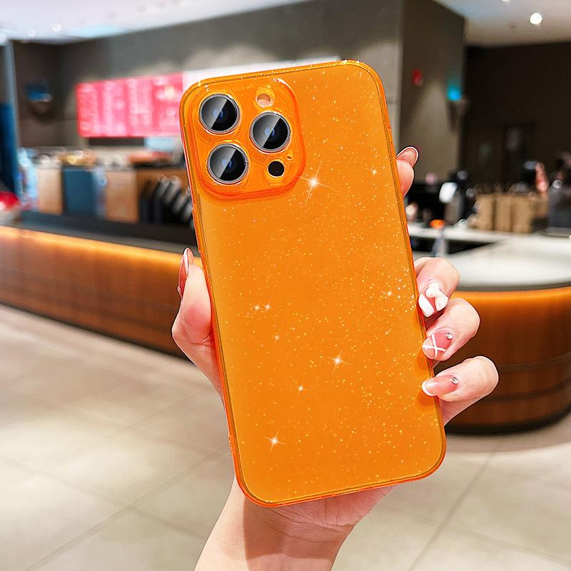 Camera Lens Protection Glitter Case Cover For iPhone 15 Pro Max 14 Plus 13 12 11 X XS XR SE 2022 2020 7 8 6S 15Pro 14Pro 13Pro Cute Phone Accessories