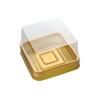 Golden 50pcs Egg-Yolk Puff Moon Cake Packing Box Muffins Mooncake Boxes Cupcake Container Festive  Party Supplies Packaging Box