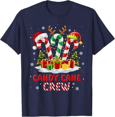 Weihnachtsfeiertag Familie Lustiges Zuckerstangen-T-Shirt
