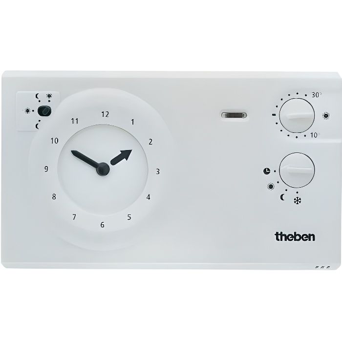Theben 7820030 RAMSES 782 Termostato programmabile analogico, versione rete, programma giornaliero o settimanale