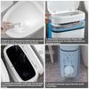 Trash Can and Toilet Brush Set,Trash Cans Toilet Brush Garbage Bucket and Toilet Brush with Holder Set for Bathroom