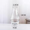 Retro Embossed Transparent Glass Vase: French-Inspired Luxury Home Decor for Living Room