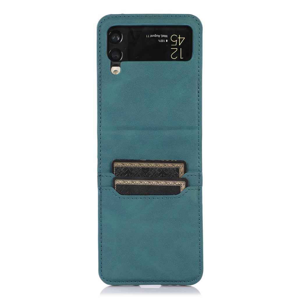 Applicable To Samsung Z Flip6 Mobile Phone Case Z Flip5 Retro Matte Card Solid Color Folding Mobile Phone Case