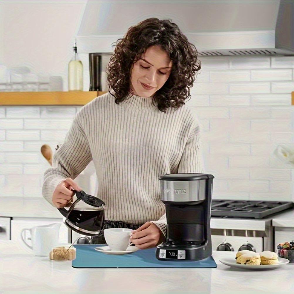 Coffee Machine Absorb Water Pad Tabletop Tableware Drying Mat Diatom Mud Kitchen Anti Slip Countertop Mat Tableware Drain Pad