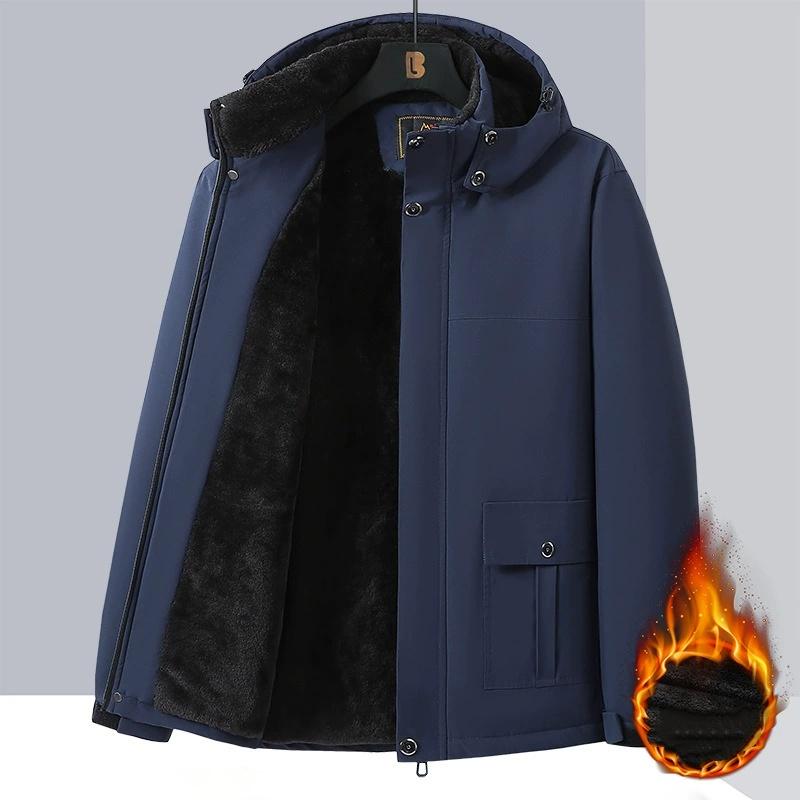 10XL 9XL Cappotti Parka Invernali da Uomo Pile Impermeabile Caldo Taglie Forti 6XL 7XL 8XL Oversize Ispessito Giubbotti con Cappuccio Ampio Antivento
