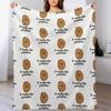 I Really Like Potatoes Funny Potato Gift Throw Blanket Soft Sherpa Fleece Warm Blanket for Winter