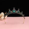 Black Baroque Crown Tiara Bride Eighteen Female Bar Mitzvah Birthday Princess Crown