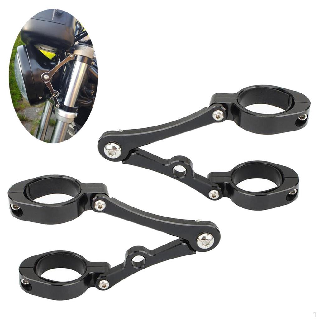 1 Motorbike Headlight Bracket Clamp 39-41mm Fork Tube Holder for