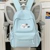 Schoolbag Japanese College Student Female Ins Versatile Cute Simple Schoolbag Solid Color Backpack Large Capacity Lightweight Backpack