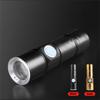 New! Led Mini Flashlight 3 Modes Portable Telescopic Zoomable Usb Rechargeable Aluminum Alloy Torch With