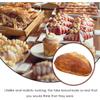 HOMSFOU Artificial French Bread Realistic Food Model Photography Prop, Bakery Display, Household Decor, 15.5X9CM, Bright Color, Rustic Style,