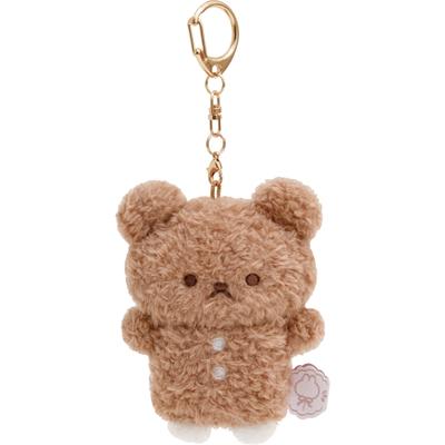 San-X Sugar Cocomoo Hanging Plush Toy Cookie Bears (Cocoa) MO64801 Size: H9 X W7 X D4cm