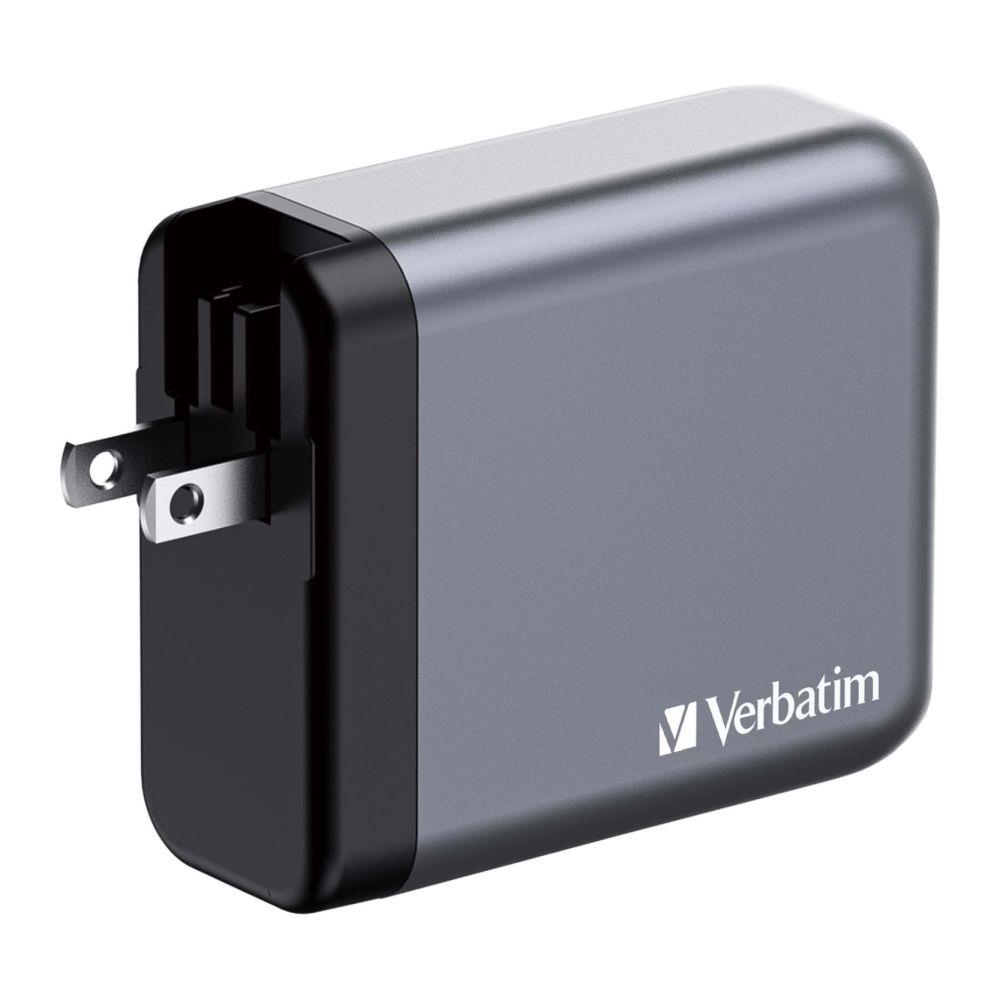 Ładowarka Sieciowa Verbatim GaN GNC-140 3xUSB-C PD (2x140W+20W) 1xUSB-A QC 3.0