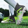 35-47 Botas de fútbol altas para hombres, zapatos de fútbol de cuero con clavos largos de gran tamaño, zapatos de fútbol para niños